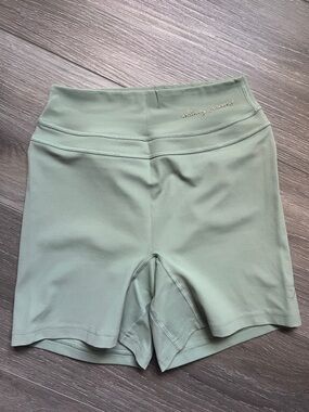 Gymshark Whitney Simmons High-Waist Sage Green Women's Shorts